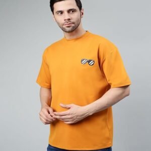 EXILION Comfortable Men's Oversized T-Shirt Stylish Round Neck T-Shirt for Every Casual Occasion
